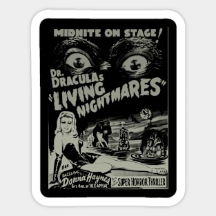 Dracula nightmares vintage Sticker